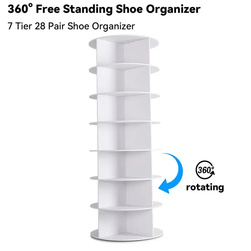 360° Rotating Multi-Tiers Organizer Shoe Rack