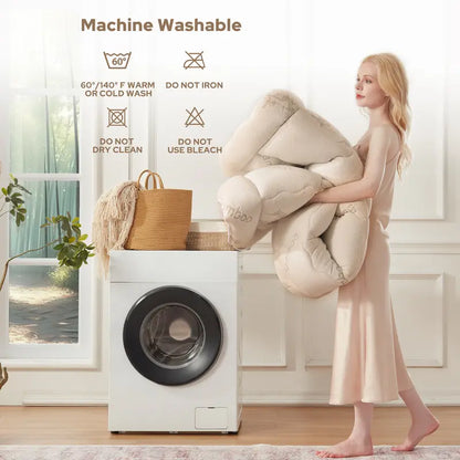 Thick Fluffy Mattress Pad - Cooling Pillow Top Cover (6-18" Deep Pocket)